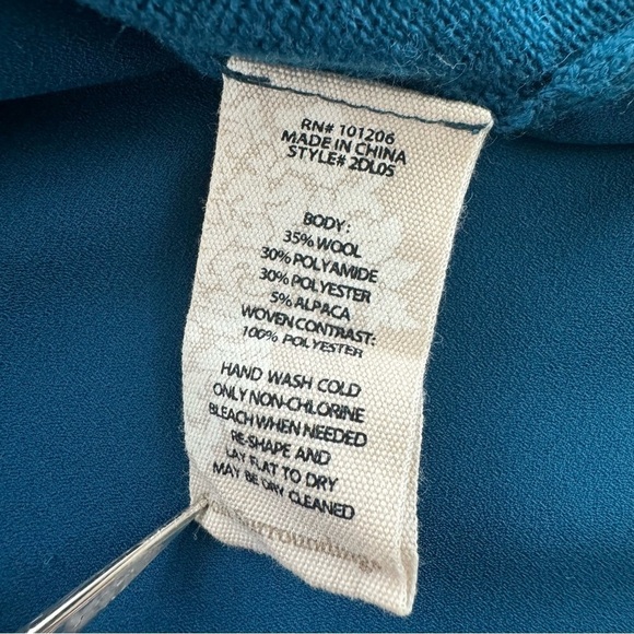 Soft Surroundings Sirena Sweater Women’s Wool Alpaca Split Back size Medium - Picture 8 of 12